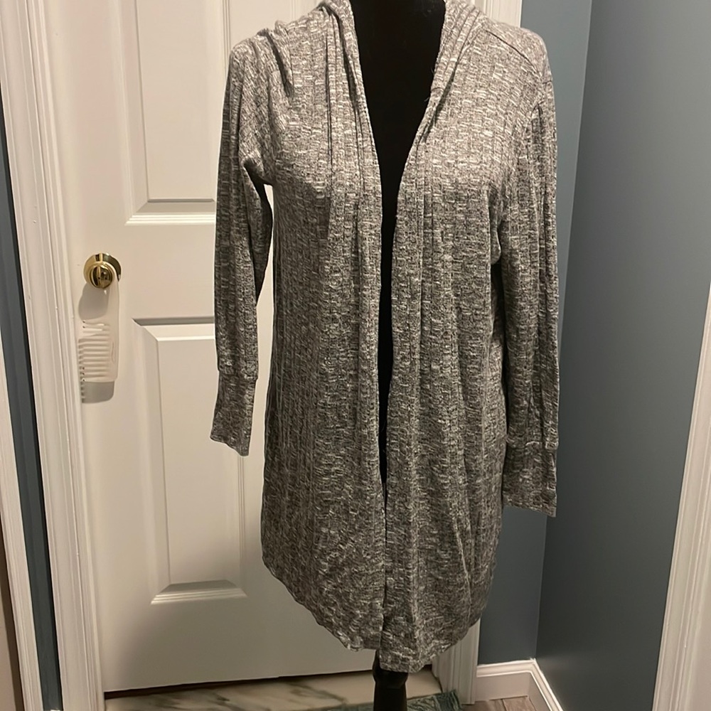Heathered hooded cardi by Trendy Threads Size 1X